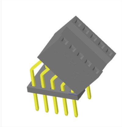 2.54mm 45 Derece Tip Kadın Pin Başlığı